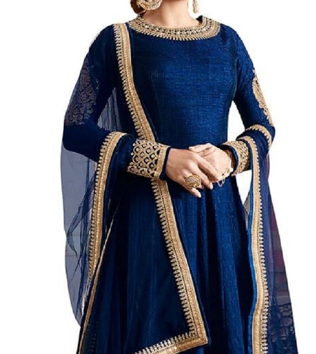 zaalima fashion women's banglori silk semi-stitched gown (free_size)