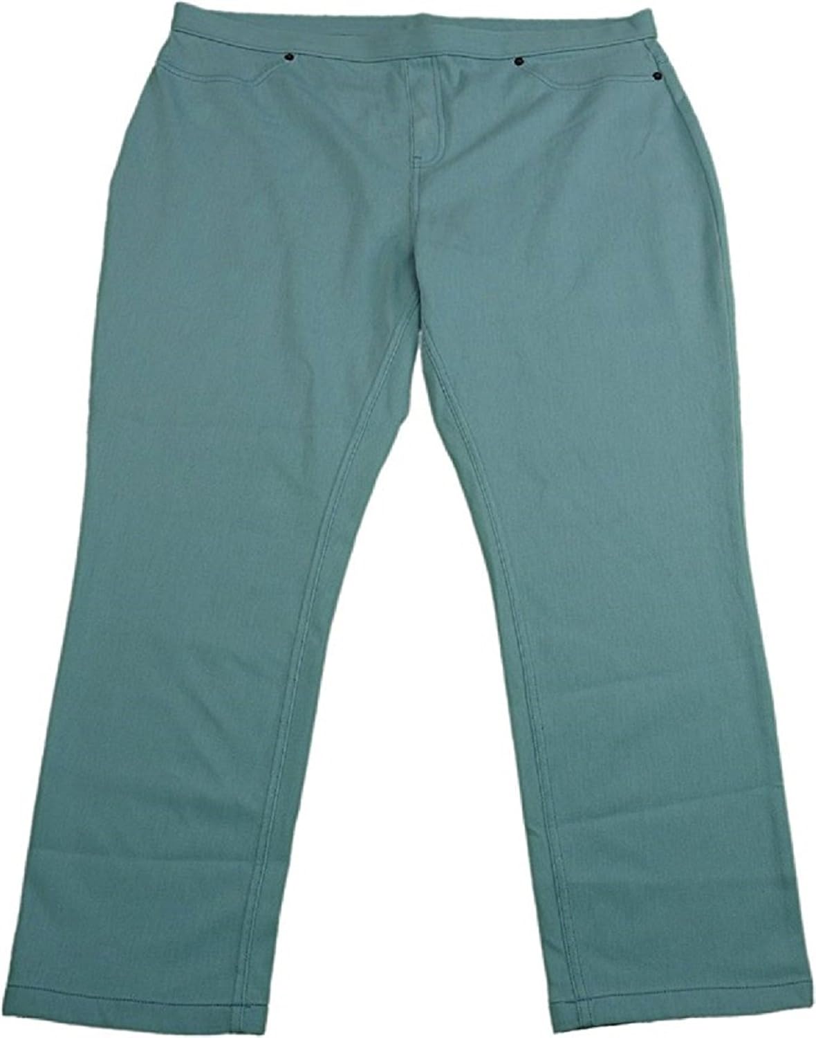 June & Daisy Ladies Denim Capri Leggings, Chambray Wash at Amazon Womenâs Clothing store