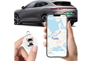 SAIKUSDG GPS Tracker for Vehicles,Portable Real-Time Tracking Device with Global Coverage for Cars, Kids,Cat,and Dogs – No Subscription, Monthly Fees, or SIM Card Needed（Cat Style）