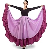 Magenta textiles Adjustable Professional Dance Skirt | Folkloric Mexican Dance or Flamenco Dancing | Double Circle |