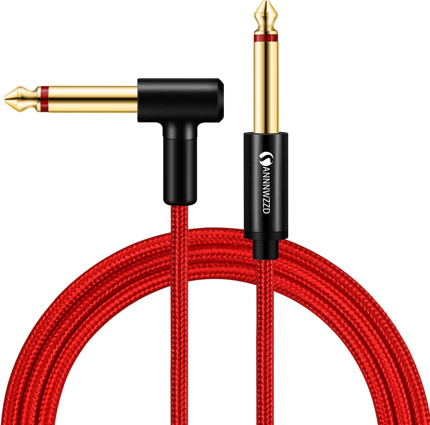 LinkinPerk Guitar Cable 6.35mm TS Mono Instrument Performance Cord 1/4