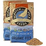 Scratch and Peck Free Organic Mash Chicken Feed for Chickens and Ducks - Certified Organic, Non-GMO Project Verified, Feeds N