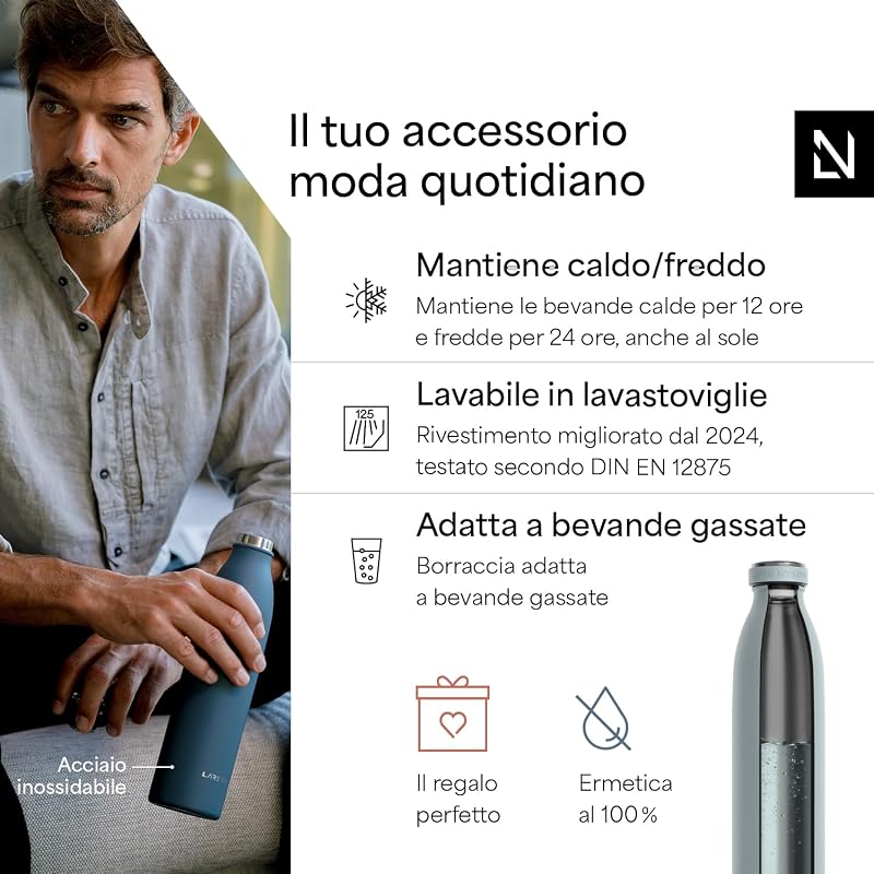 Borraccia Termica 750ml - Borracce Termiche - Bottiglia Isolata — foto 2 di 7