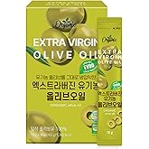 ChunhoNcare Organic Extra Virgin Olive Oil Stick Pack – 100% Cold Pressed Spanish Olive, Premium Coupage Blend, Single-Serve Daily Portion for Freshness & Nutrition