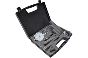 JEGS Ring & Pinion Setup Tool Kit | Made in USA | Hard Anodized Aluminum Components | Includes Dial Indicator, Laminated Instructions, Storage Case, and 3 Indicator Extensions