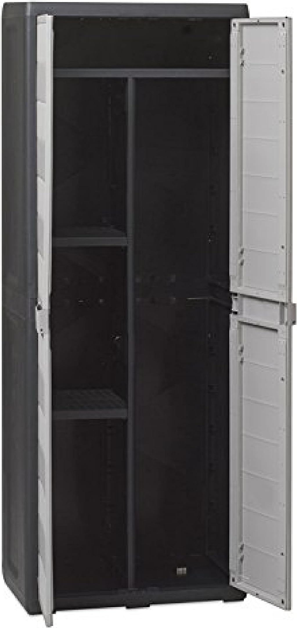 ELEGANCE RESIN Broom Cabinet L65 x D38 x H171 cm Multi-purpose Furniture Cabinet Broom Holder Mobile Phone Holder for Outdoor
