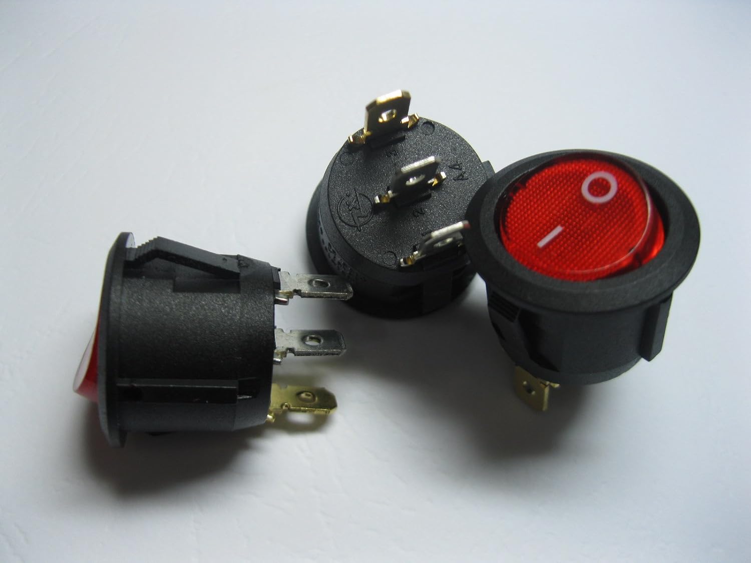 Amazon Com 6 Pcs Rocker Switch 3pin 6a On Off Circular