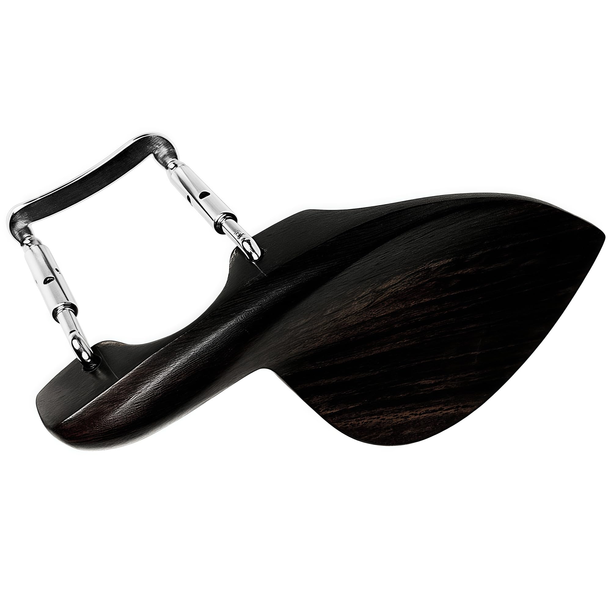 MusiinViolin ebony chinrest with standard stand, suitable for 1/4-4/4 violin Violin accessories (black)