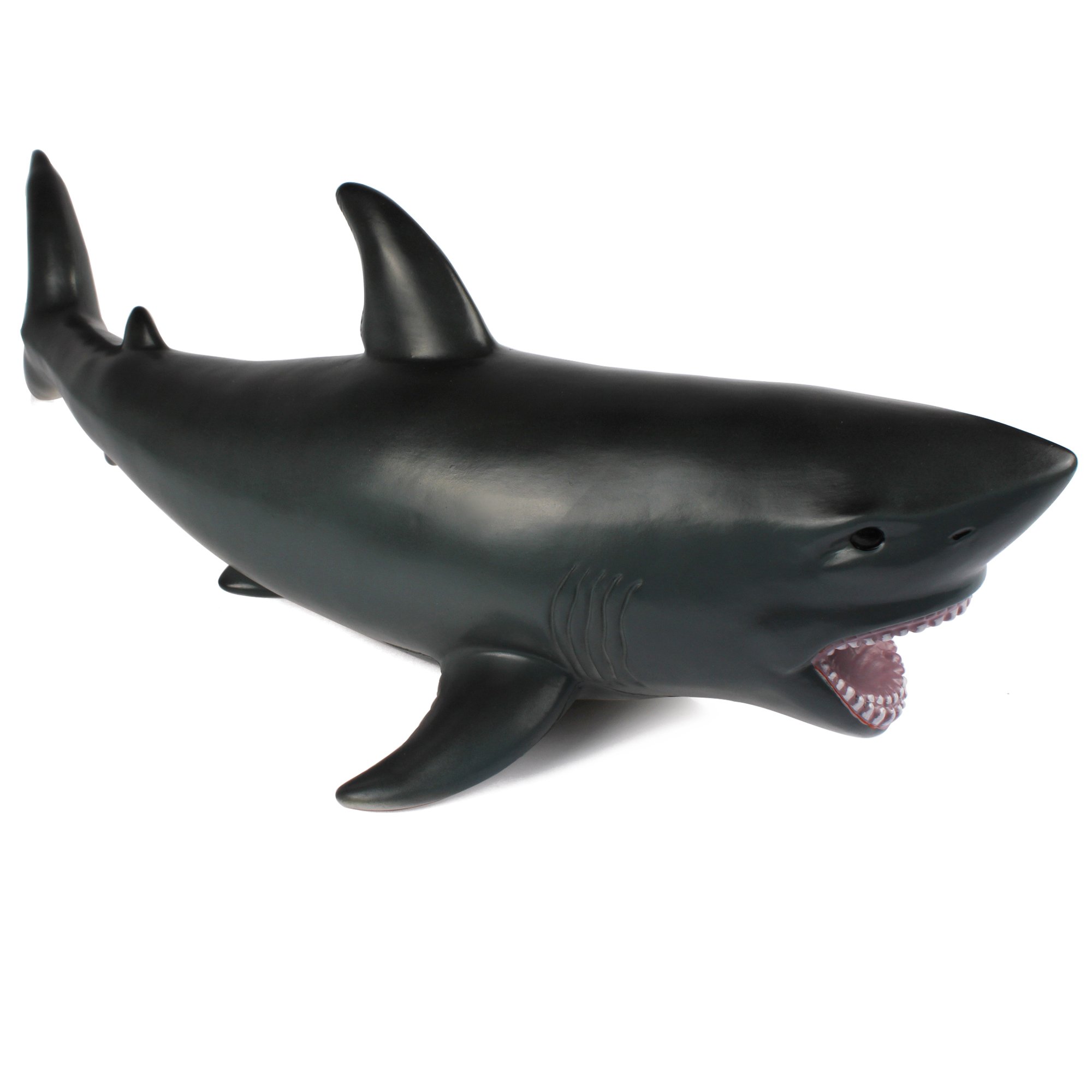 White Soft Foam Shark Toy, Shark Figure Playset, Animal Jaw Toy ...
