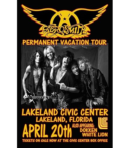 Amazon.com: Raw Sugar Art Studio Aerosmith 1975 Cleveland Concert