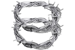 ibasenice Fake Barbed Wire Barbed Wire Fence Wires Plastic Barb Wire for Halloween Party Decorations