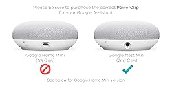 PowerClip Outlet Mount for Google Nest Mini