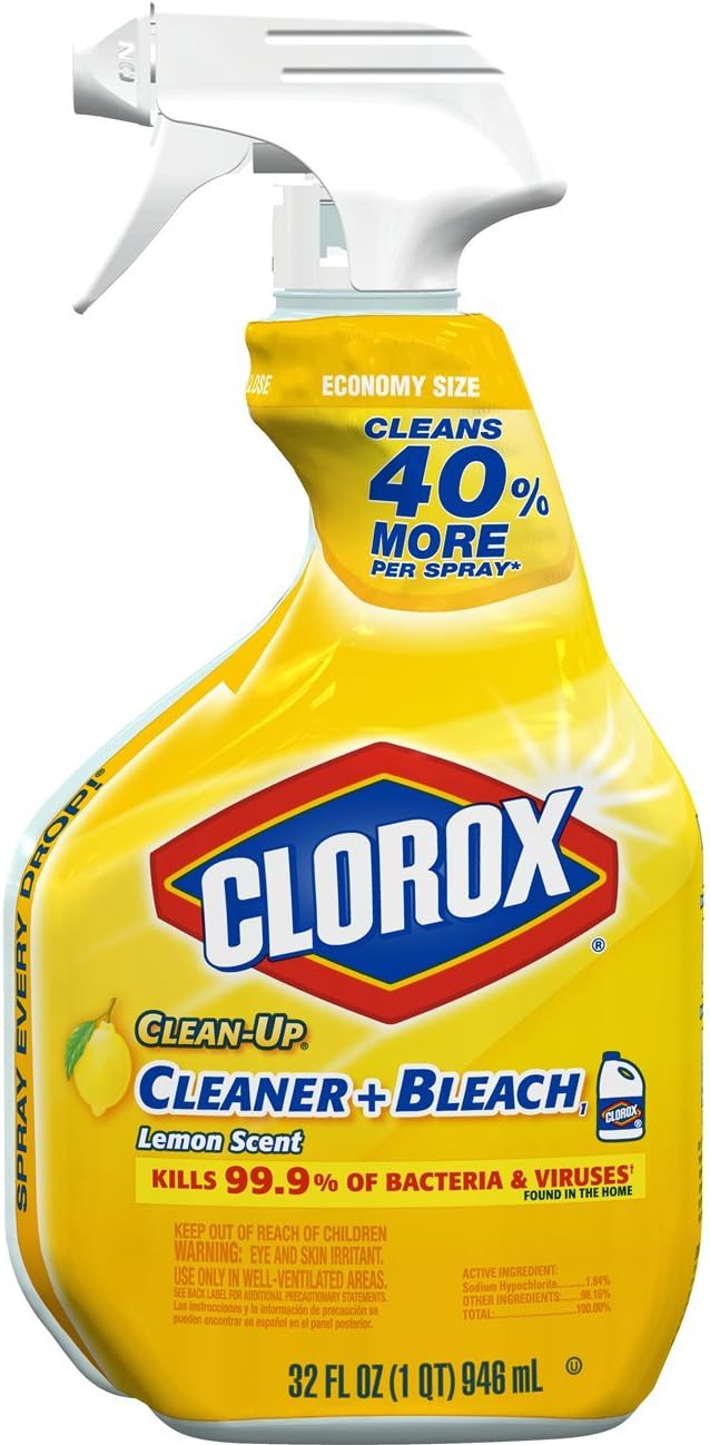 Clorox Clean-Up All Purpose Cleaner with Bleach, Spray Bottle, Citrus Scent, 32 Ounces
