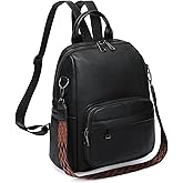 GAEKEAO Mini Backpack for Women Fahsion Vegan Leather Backpack Lightweight Ladies Shoulder Bag Small Travel Purses Daily