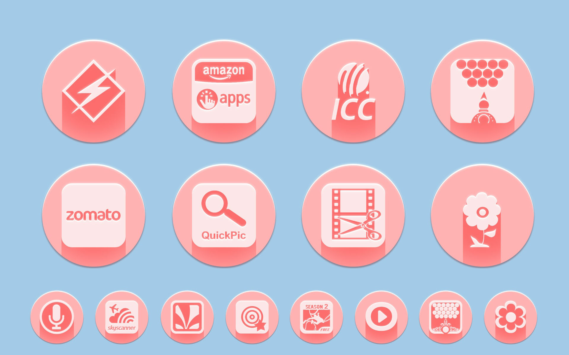 Amazon Com Baby Pink Icon Pack Theme Appstore For Android