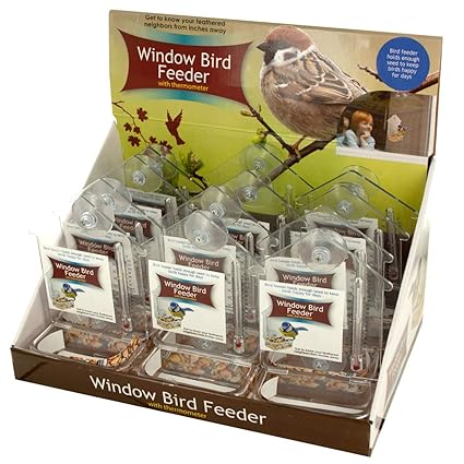 Amazon Com Sbb Window Bird Feeder Thermometer Countertop Display