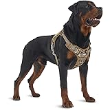 AUROTH Tactical Dog Harness for Large Dogs No Pull Adjustable Reflective K9 Working Training Easy Control Pet Vest Military S