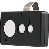 CO-Z WCR1 Gate Opener Remote Control, 433.92 MHz Gate Clicker with 100' Range Visor Clip, 3 in 1 Programmable Gate Remote Wireless Key for Automatic Swing &amp; Sliding Gate Opener Garage Opener