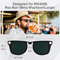 4Pcs Polarized Clip for Ray-Ban Meta Wayfarer