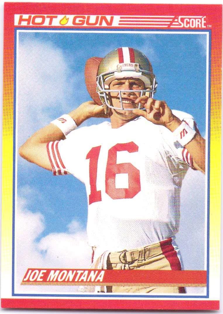 Joe Montana 1990 Score Hot Gun 311 San Francisco 49ers at Amazon's