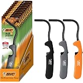 BIC Multi Purpose Lighter with Flexible Metal Wand, Classic Collection, Great Lighter for Candles, Grills and Fireplaces, 10 Count Pack of Lighters