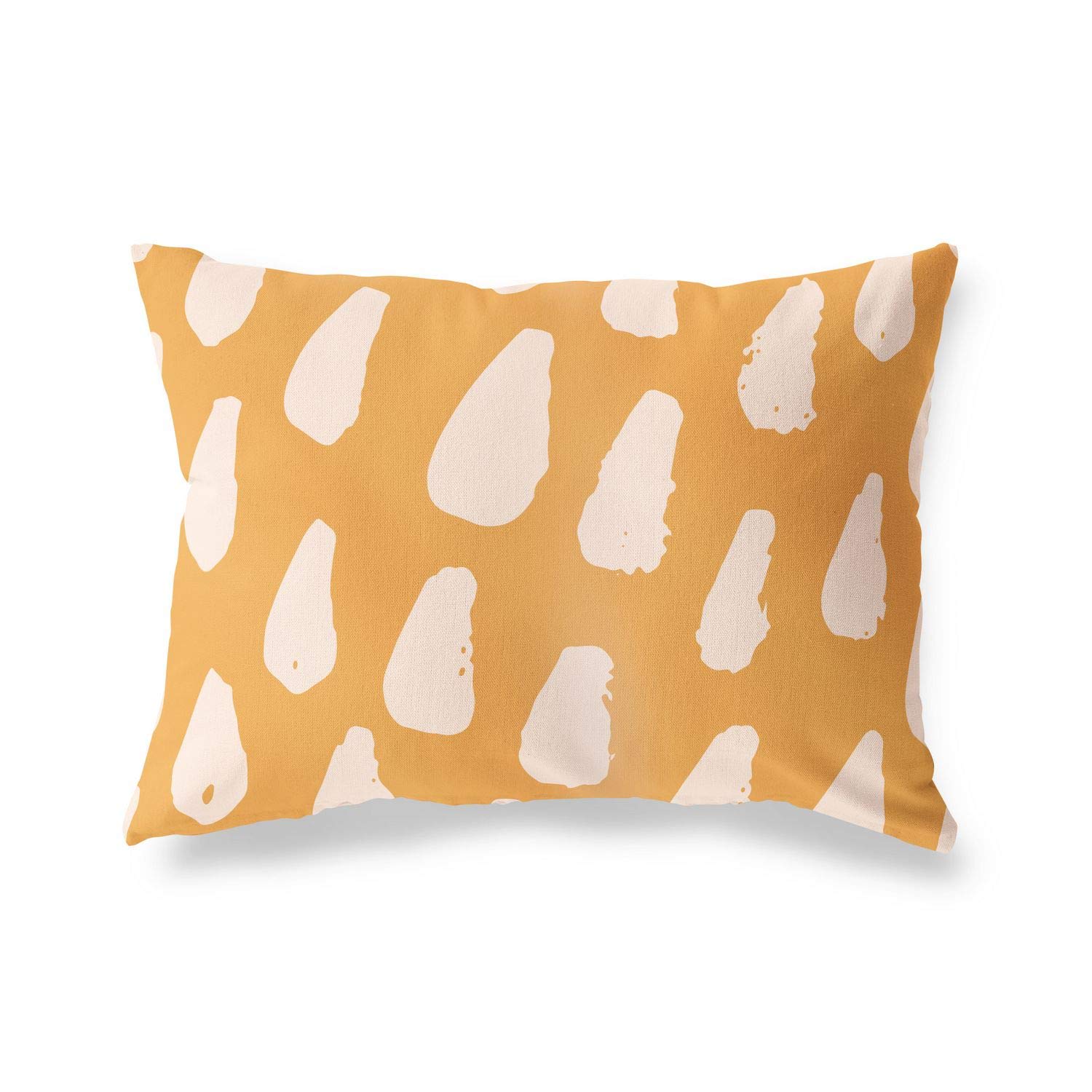 BonaMaison Decorative Cushion Cover, Orange-Off White Throw Pillow Covers, Home Decorative Pillowcases for Livingroom, Sofa, Bedroom, Size: 45X60 Cm - Designed and Manufactured in Turkey