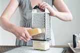OXO Good Grips Box Grater Silver and Black with Container view 7