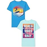 The Children's Place Boys Gamer,Sports,Cars Short Sleeve Graphic T-Shirts,2 Pack