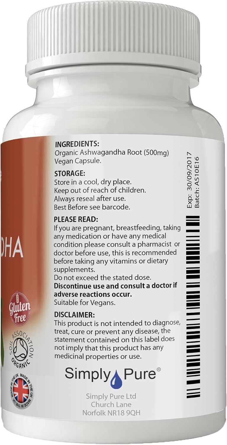 Simply Pure Organic Ashwagandha for Calm Sleep & Stress Resilience - Image 4