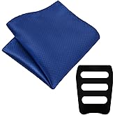 LJBFNN Pocket Squares for Men, Mens Suit Handkerchiefs with Pocket Square Holder for Wedding Party Business Formal Casual