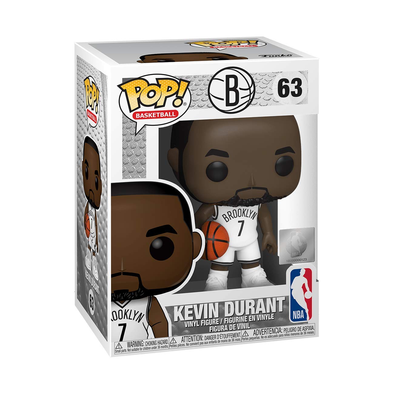 Funko POP! NBA: Nets-Kevin Durant - Collectable Vinyl Figure - Gift Idea - Official Merchandise - Toys for Kids & Adults - Sports Fans - Model Figure for Collectors and Display
