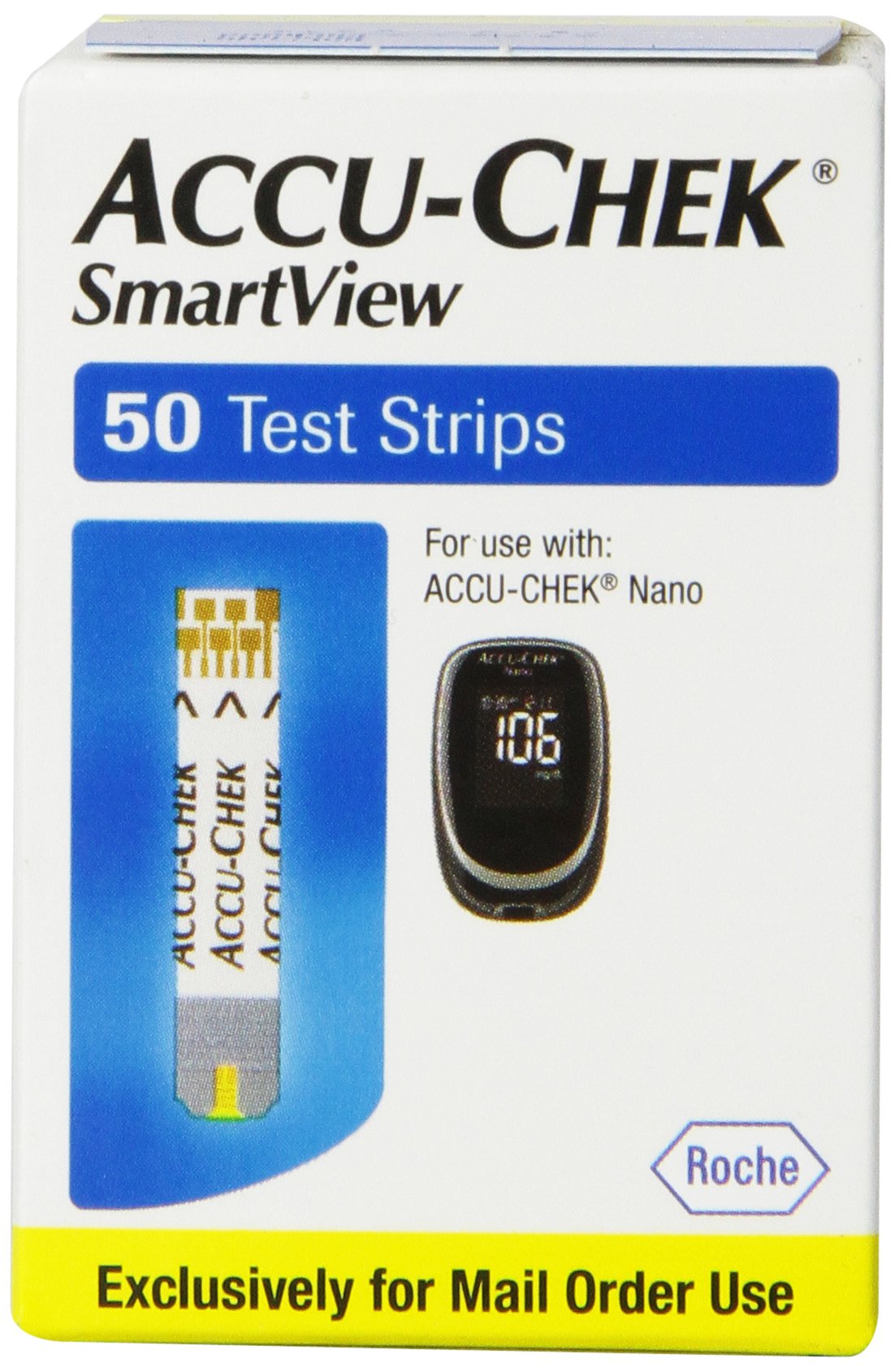 AccuChek Nano Smart View Test Strips, 50 Count Buy Online in United Arab Emirates at