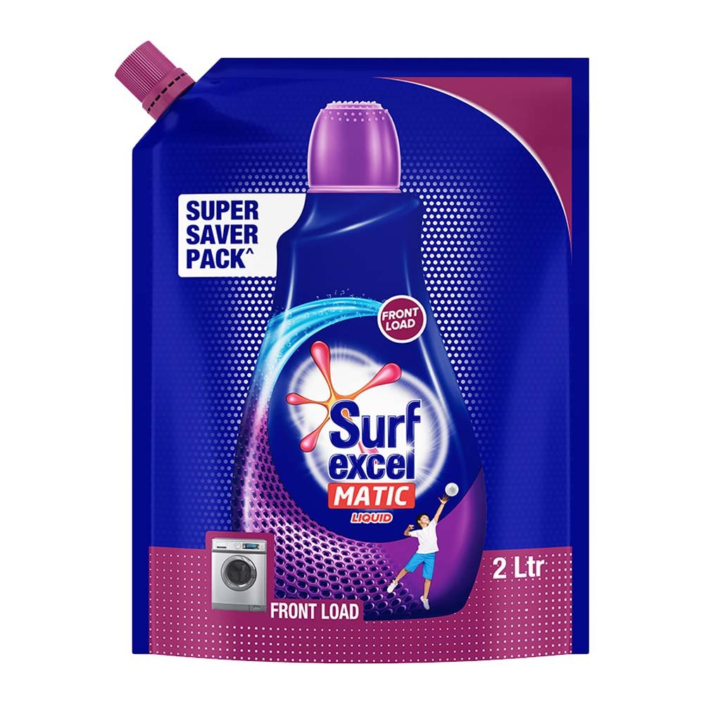 [Apply Coupon] Surf Excel Matic Liquid Detergent - 2 Litre Pouch (Front Load)