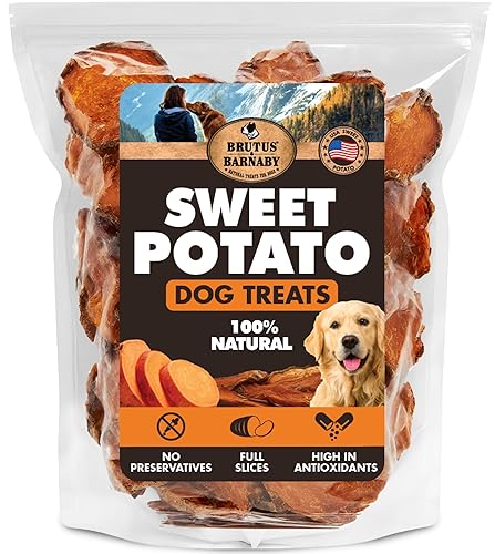 BRUTUS & BARNABY Sweet Potato Dog Treats – Support Sensitive Stomachs ... - Lamb And Sweet Potato Stocking Stuffer Dog
