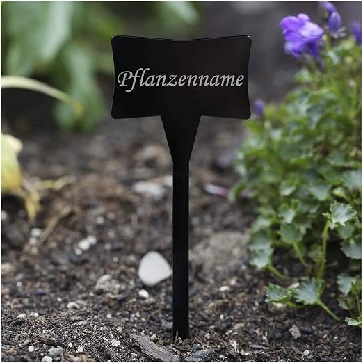 Acrílico cristal – Etiquetas para plantas (Esclavo Negro – Jardín ...