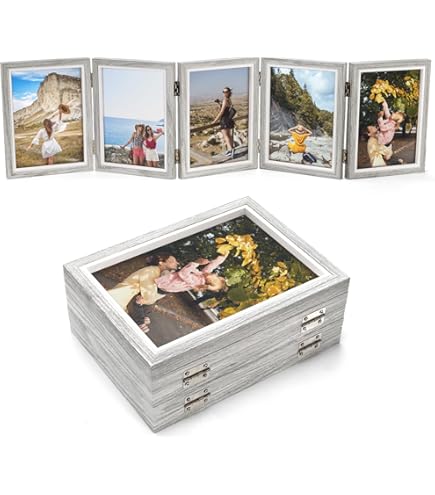 Sintuff 2 Pack 6 Folding Hinged Picture Frame Graduation