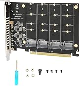 Annadue PH44 4 Port M.2 NVMe to PCIe X16 Adapter Card for RAID Split view 5