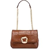 NEWBELLA Women's Chain Strap Shoulder Bag - Elegant Underarm Purse, Wear-Resistant Soft Vegan Leather Handbag for Daily Wear