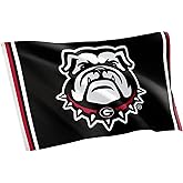 Desert Cactus University of Georgia Flag Bulldogs UGA Dawgs Banners 100% Polyester Indoor Outdoor 3x5 feet Flags (Design J)