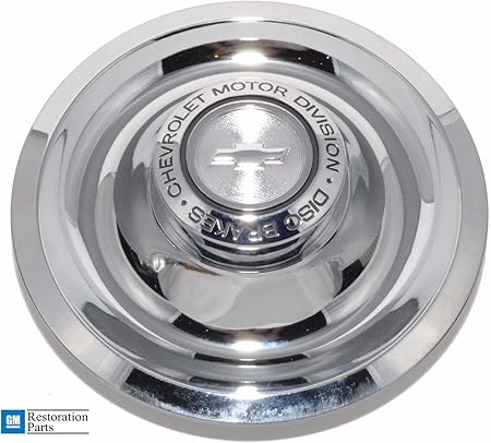 Amazon Gm Restoration クロム ラリー ホイール ディスク ブレーキ フラットセンターキャップ シボレー コルベット カマロ シェベル 交換用 シボレーモーターディビジョンディスクブレーキ ホイール 車 バイク