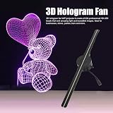 AMONIDA 3D Hologram Fan WiFi Projector 224 LED 2000x224 Custom Arrangement UK view 3