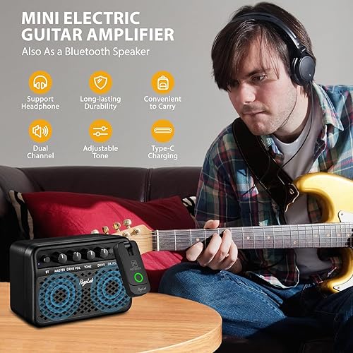 POGOLAB Mini Guitar Amp, 5W Small Portable Electric Guitar