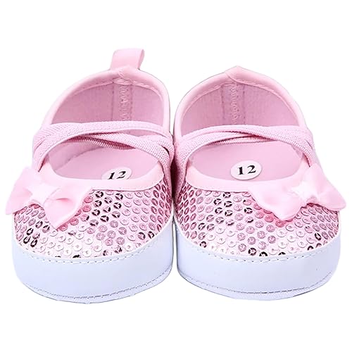 peach baby shoes