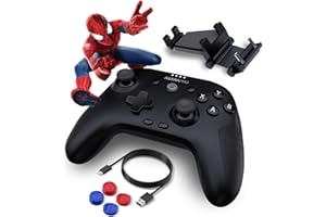 PG PROGAMR Bluetooth Gaming Controller – Wireless Rechargeable Gamepad with Enhanced Ergonomic Grip – Works with Windows, And