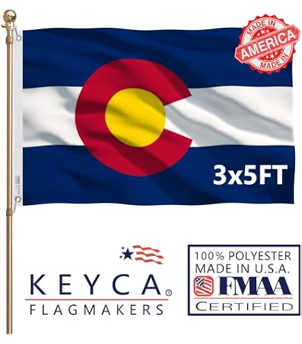 Amazon.com : XIFAN Double Sided Colorado State Flag 3x5 ft, Heavy