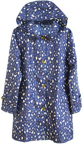 leopard print raincoat with hood