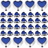 OHPHCALL Heart-Shaped Spacer Beads for Jewelry Making 0.31In Alloy Beads Kit for DIY Bracelets Necklaces Earrings and Crafts