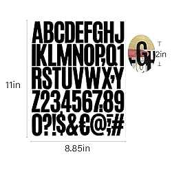 500 Pieces 10 Sheets Letter Stickers,Self Adhesive