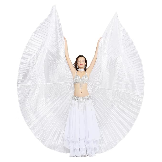 Dance Fairy Bauchtänzerin Isis Flügel Halloween spaß Darstellende Künste,Einschließlich Stöcke/Ruten