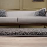 THE RUGS Living Room Shaggy Rug 60x110 cm Dark Grey 30 mm Thick 100% view 7